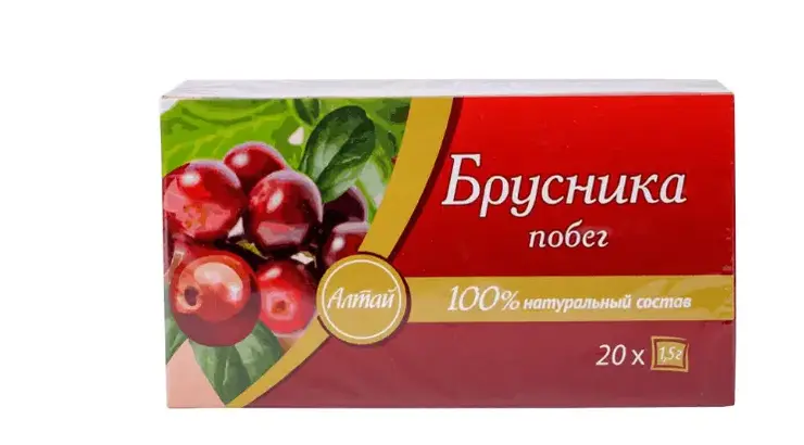 БРУСНИКА ПОБЕГИ (фильтр-пак.) 1.5г N20 (Кима, РФ)
