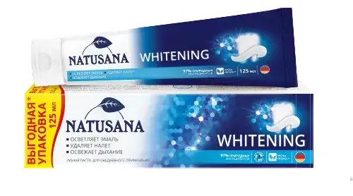 НАТУСАНА зубная паста Whitening 125мл (Орбита СП, РФ)