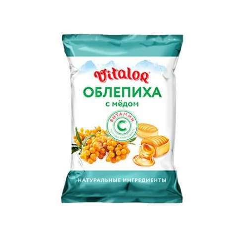 ВИТАЛОР с вит С карамель леденцовая 60г N1 Облепиха/мед (Гуслица/Асгард ООО, РФ)