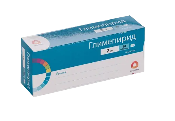 ГЛИМЕПИРИД табл. 2мг N30 (Рафарма, РФ)