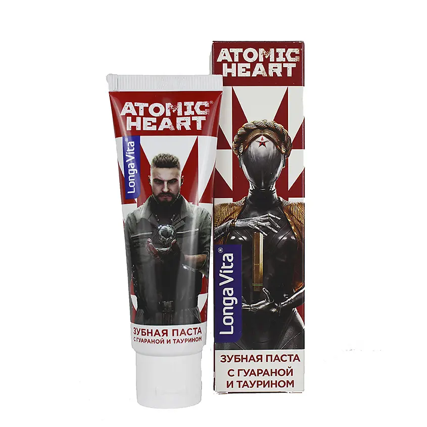 ЛОНГА ВИТА зубная паста Atomic Heart 100г (Янгзхою Хюини инд энд искп, КИТАЙ)