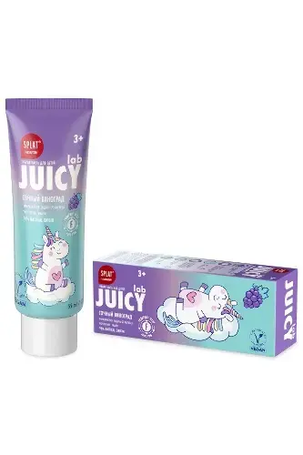 СПЛАТ Juicy Lab зубная паста со фтором 72г Виноград (Органик Фармасьютикалз, РФ)