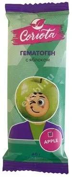 ГЕМАТОГЕН Народный плитка 40г с яблоком (Сибирское Здоровье, РФ)