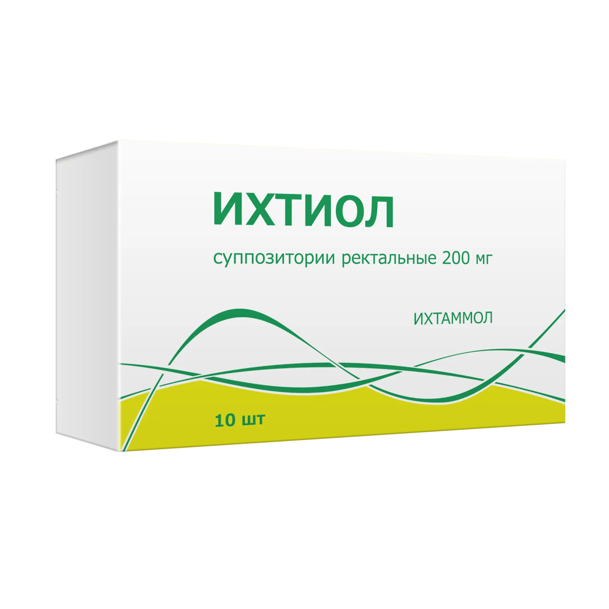 ИХТИОЛ супп. рект. 200мг N10 (Тульская Ф.Ф., РФ)