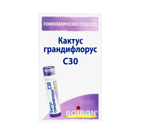 КАКТУС ГРАНДИФЛОРУС С30 гран. гомеопат. 4г N1 (Буарон Лаб, ФРАНЦИЯ)