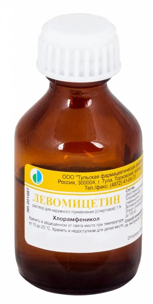 ЛЕВОМИЦЕТИН р-р спирт. (фл.) 1% - 25мл N1 (Тульская Ф.Ф., РФ)
