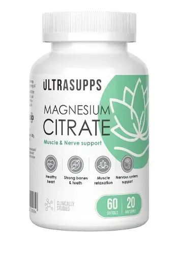 МАГНИЯ ЦИТРАТ Ультрасаппс капс. 2.45г N60 (Ультра Энерджи Сапплементс Трэйдинг, ОАЭ)