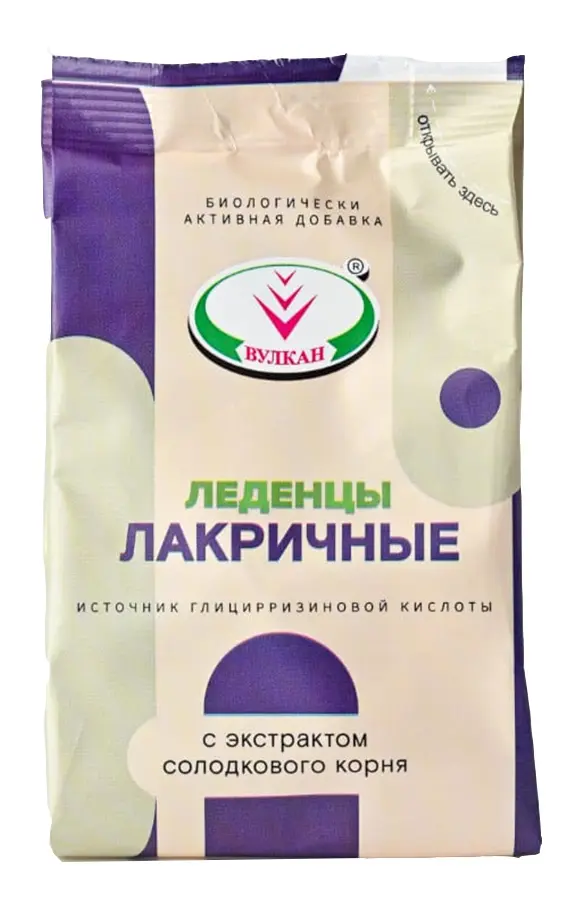 ВУЛКАН Лакричные леденцы 50г N1 (Вулкан НПП, РФ)