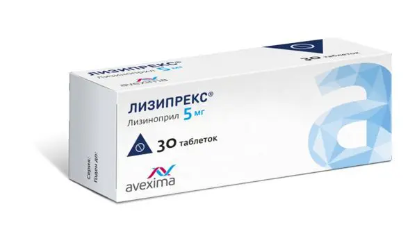 ЛИЗИПРЕКС табл. 5мг N30 (АВЕКСИМА, РФ)