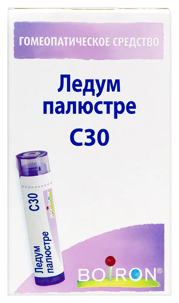 ЛЕДУМ ПАЛЮСТРЕ С30 гран. гомеопат. 4г N1 (Буарон Лаб, ФРАНЦИЯ)