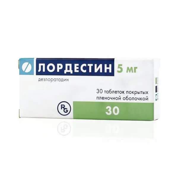 ЛОРДЕСТИН табл. п.о. 5мг N30 (Гедеон Рихтер Польша Ко Лтд, РФ)
