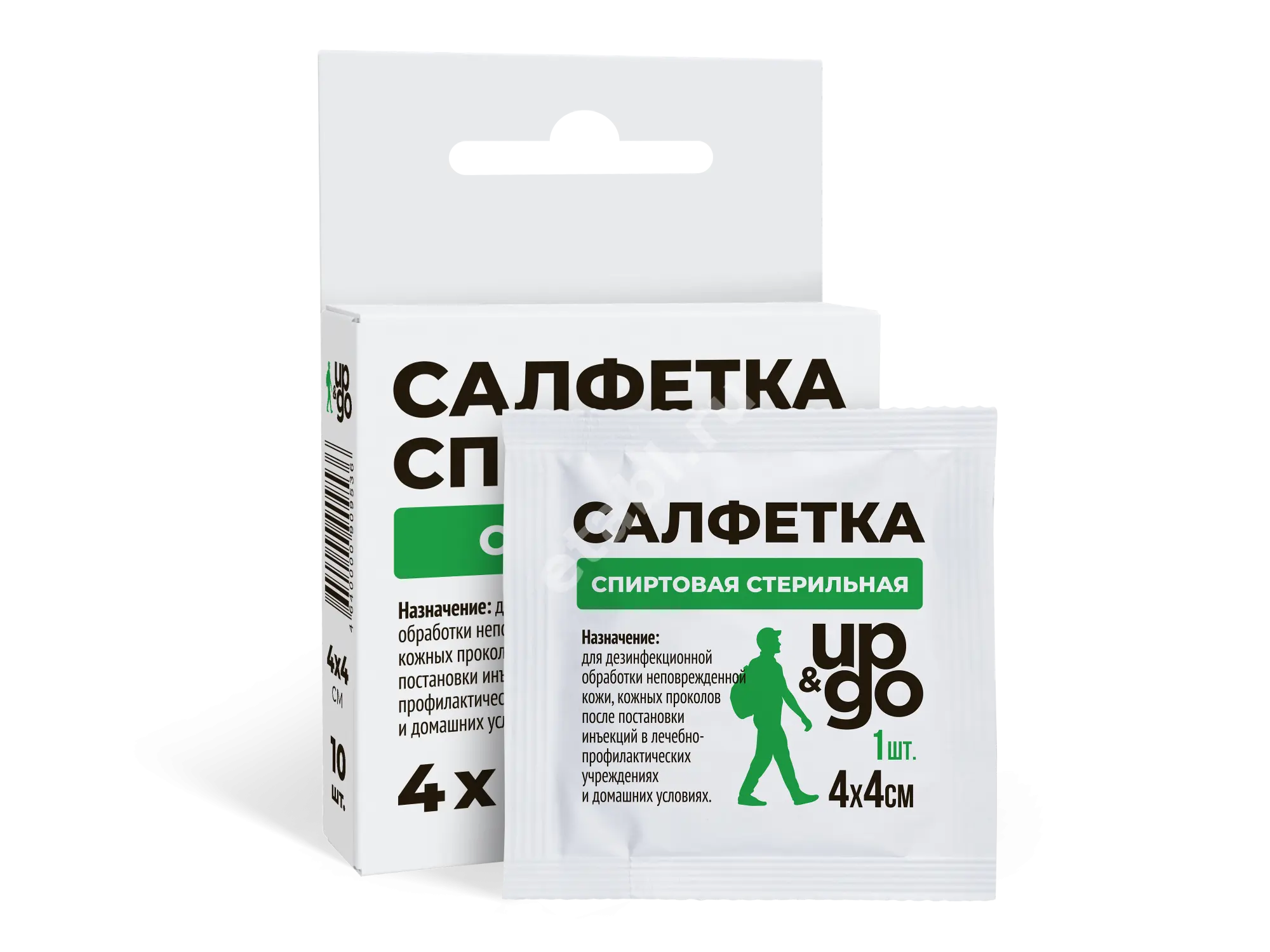 САЛФЕТКИ СПИРТОВЫЕ д/инъекц 40х40мм N10 (Эвтекс, РФ)