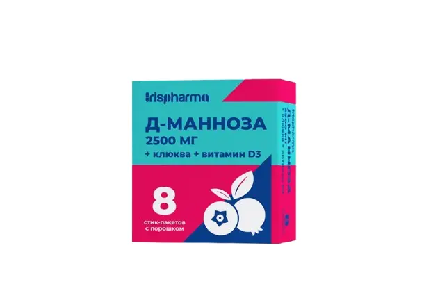 Д-МАННОЗА Ирисфарма пор. д/внутр. прим. 2.5г - 5г N8 (Квадрат-С, РФ)