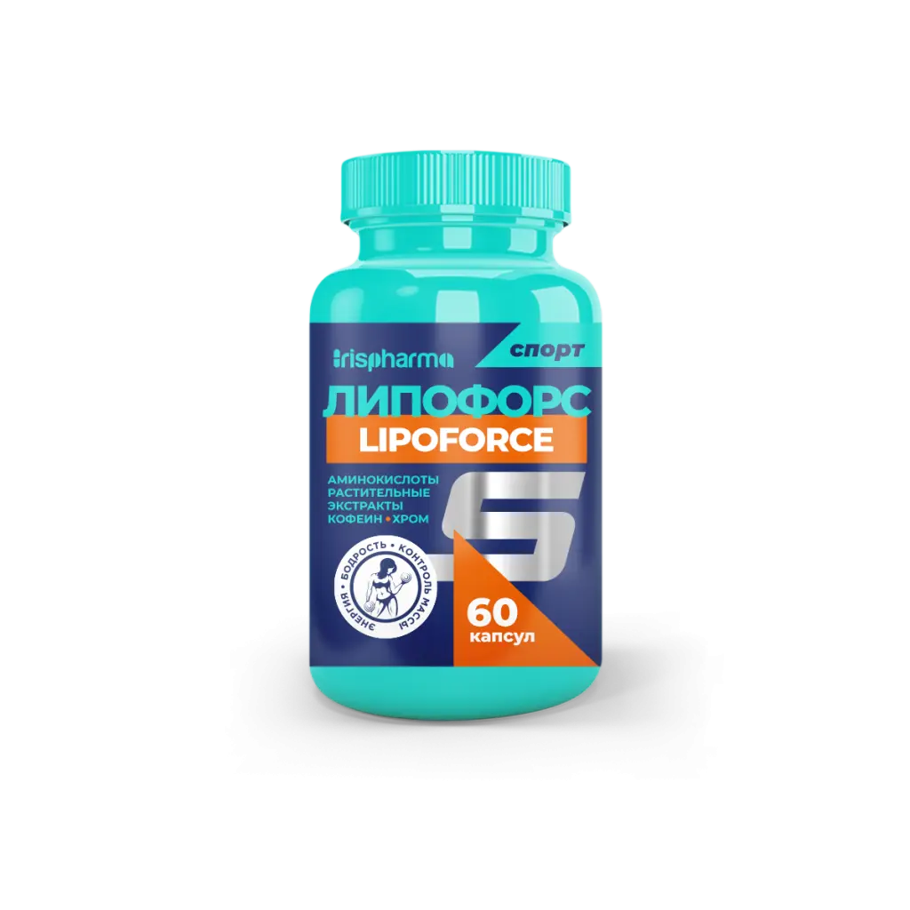 ЛИПОФОРС Ирисфарма капс. 0.62г N60 (Арсенал Атлета, РФ)