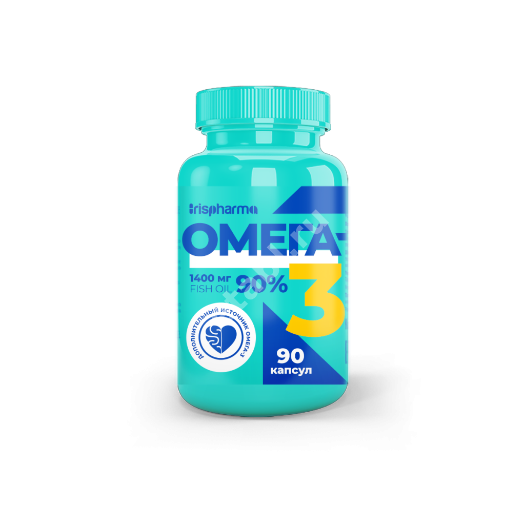 ОМЕГА-3 90% Ирисфарма капс. (банк.) 900мг - 1.4г N90 (Мирролла, РФ)