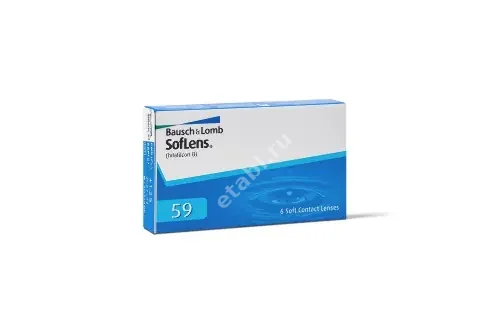 ЛИНЗЫ КОНТАКТНЫЕ Bausch+Lomb Soflens 59 6шт традиц 1мес дневн б/цв -3.25 8.6 (Бауш энд Ломб Инкорпорейтед, ФРАНЦИЯ)