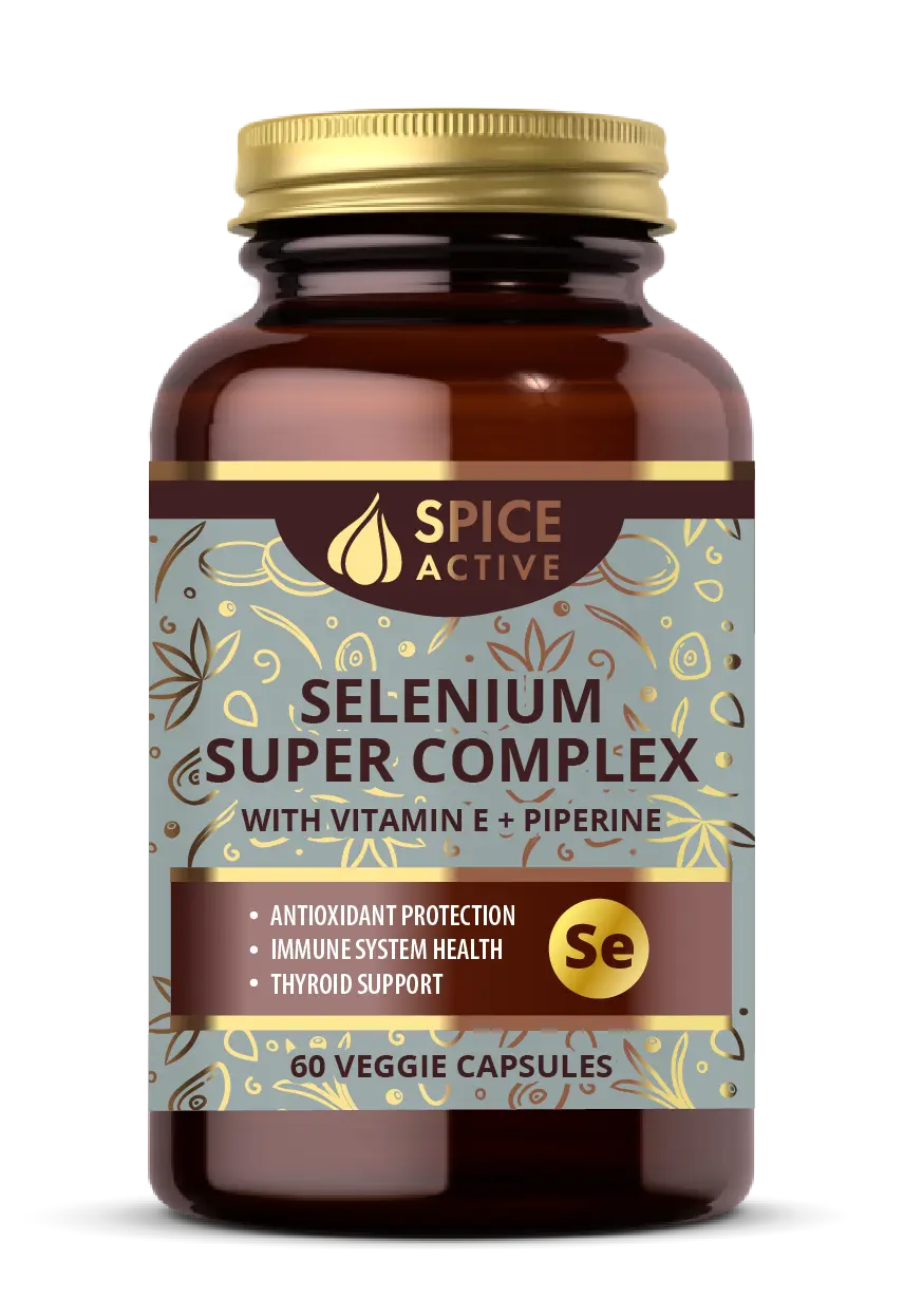 СЕЛЕН СУПЕР КОМПЛЕКС Спайс Актив (Spice Active) Вит.Е и Пиперин капс. 0.18г N60 (Фарминтегро, РФ)
