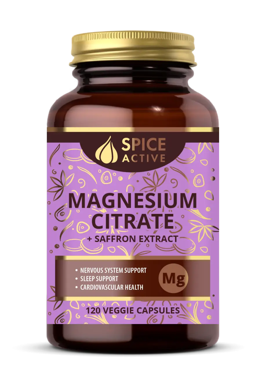 МАГНИЙ ЦИТРАТ Спайс Актив (Spice Active) Шафран капс. 0.941г N120 (Примеа Лимитед, ВЕЛИКОБРИТАНИЯ)