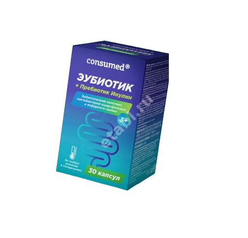 ЭУБИОТИК Консумед Лактобактерии/Кефирный гриб капс. 0.465г N30 (Мирролла, РФ)