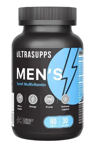 МУЛЬТИВИТАМИН Ультрасаппс Менс спорт табл. (банк.) 1.404г N60 (Ультра Энерджи Сапплементс Трэйдинг, ОАЭ)