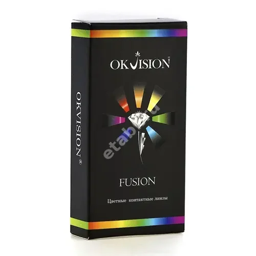 ЛИНЗЫ КОНТАКТНЫЕ Okvision Fusion 2шт традиц 3мес дневн Blue -2.50 8.6 (Окей Вижен Ритейл, РЕСПУБЛИКА КОРЕЯ)