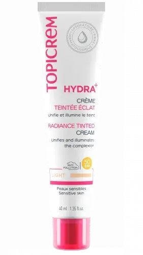 ТОПИКРЕМ Гидра+ крем тональный для лица увлаж/сияние легкий 40мл (Лаборатория НИДЖИ, ФРАНЦИЯ)