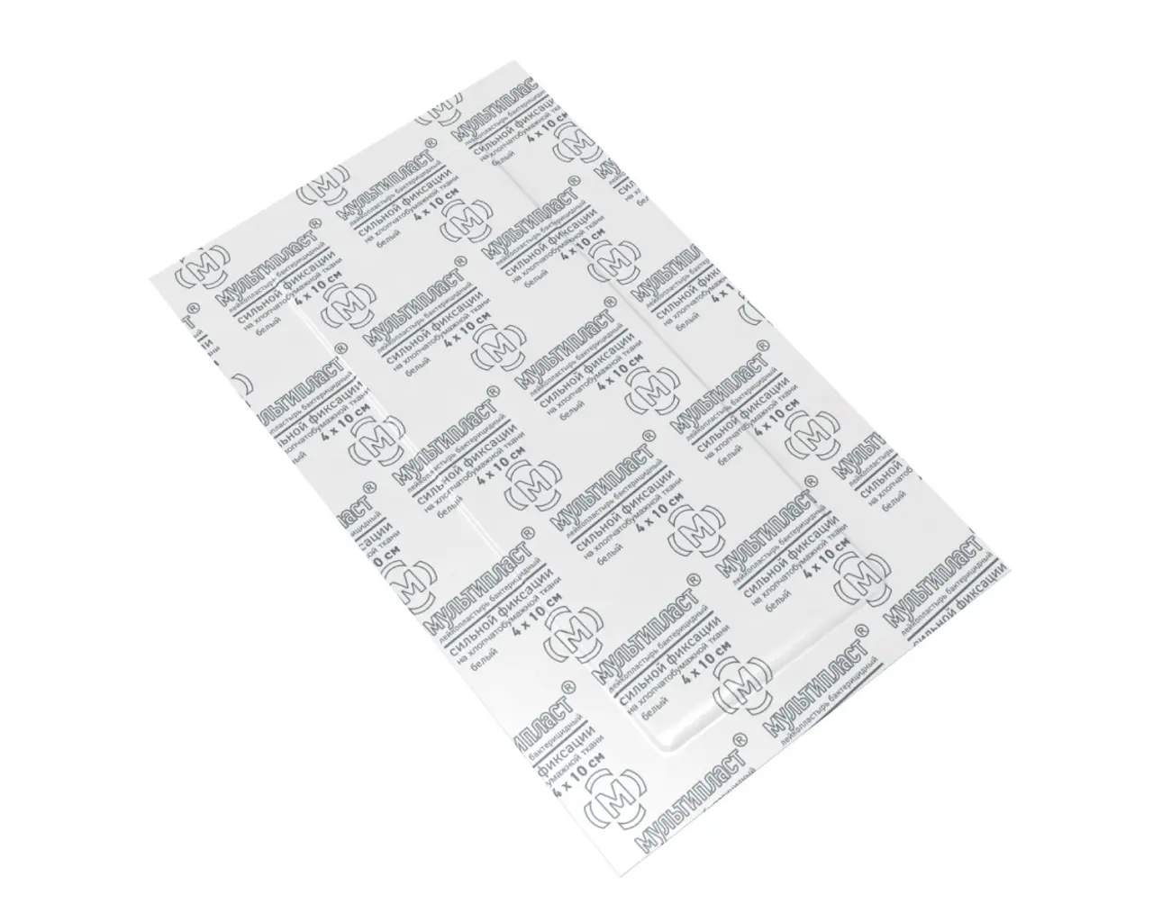 ПЛАСТЫРЬ бактерицид. Мультипласт сильной фиксации ткан бел. 4х10см N1 (ВАЛЕНТА, РФ)