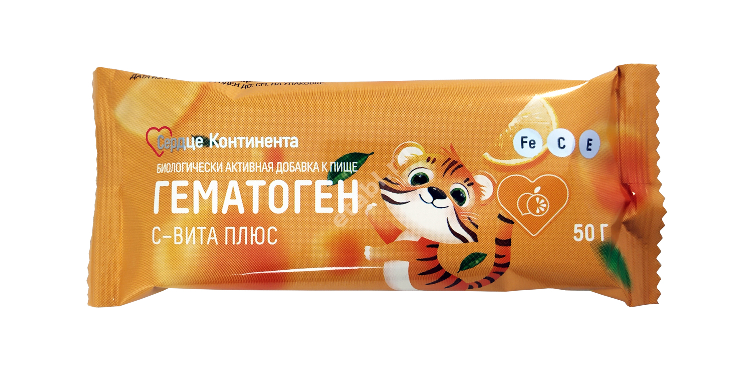 ГЕМАТОГЕН С-Вита Плюс 50г N1 (Фарм-Про, РФ)