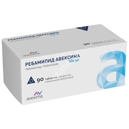 РЕБАМИПИД табл. п.п.о. 100мг N90 (АВЕКСИМА, РФ)