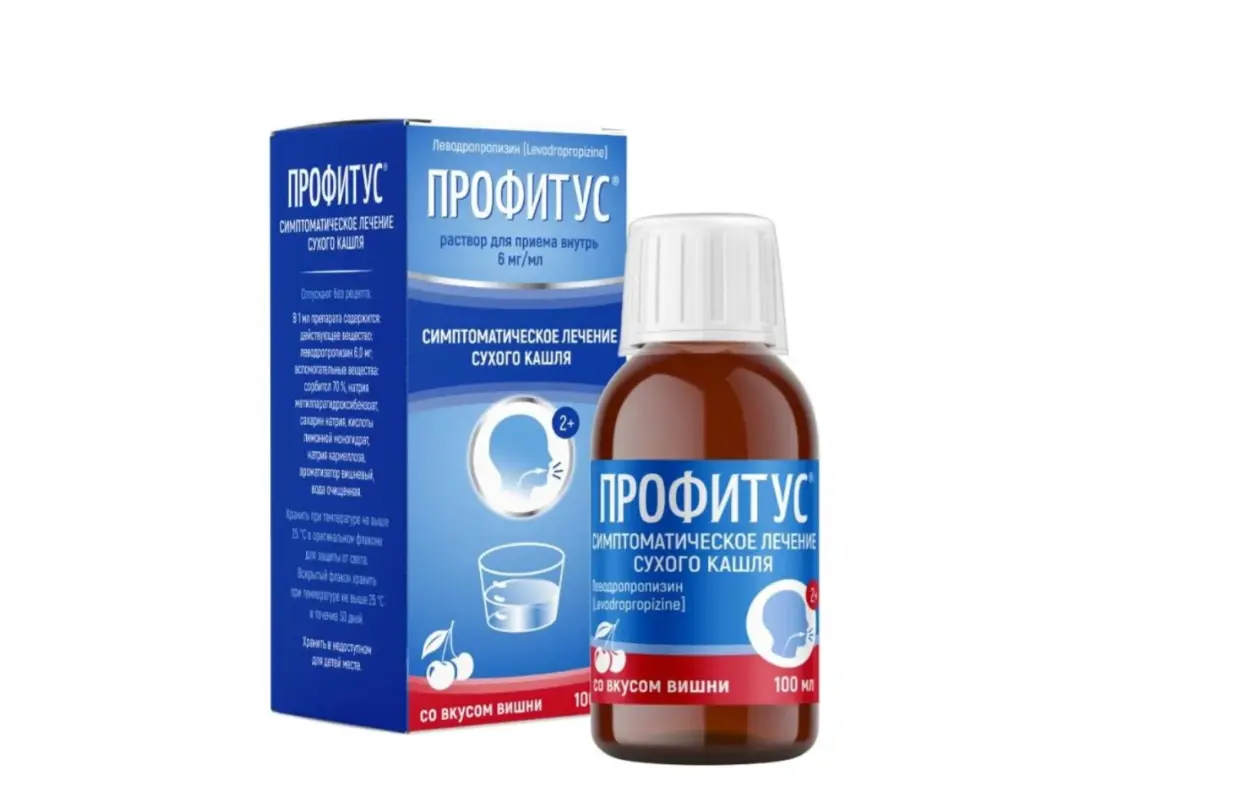 ПРОФИТУС р-р д/внутр. прим. 6мг/мл - 100мл N1 Вишня (ПИК ФАРМА, РФ)
