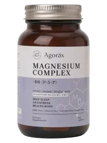 МАГНИЙ КОМПЛЕКС Агоракс (Agorax) табл. 1.45г N60 (Агоракс Витамин Саглик Дис Тикарет Санайи Лимитед Сиркети, ТУРЦИЯ)
