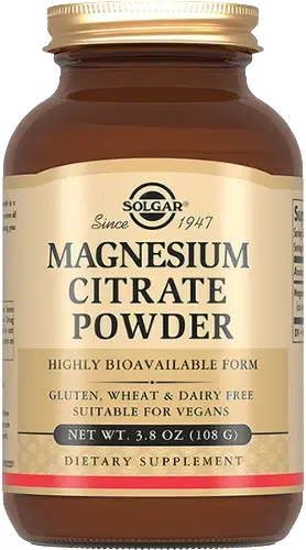 СОЛГАР Цитрат магния пор. (банк.) 108г N1 (ЭнЭйчЭс ЮЭс, США)