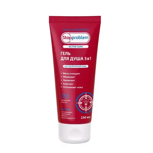СТОППРОБЛЕМ Актив Кеа гель для душа д/проблемн кожи 5в1 250мл (НИКОЛЬ, РФ)