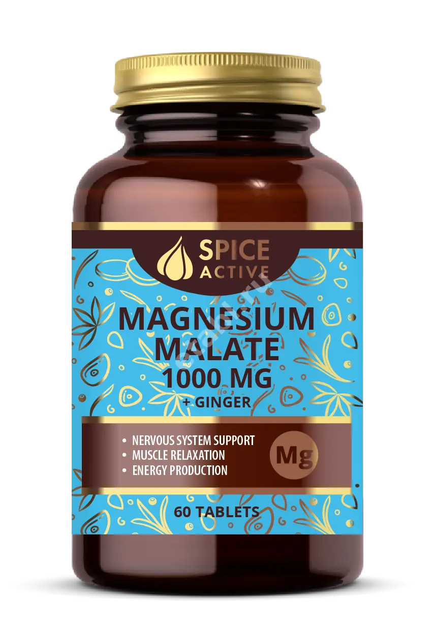 МАГНИЯ МАЛАТ Спайс Актив (Spice Active) Имбирь табл. 1.536г N60 (Примеа Лимитед, ВЕЛИКОБРИТАНИЯ)