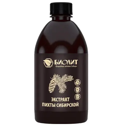 ПИХТЫ ЭКСТРАКТ сибирский (фл.) 500мл N1 (Биолит, РФ)