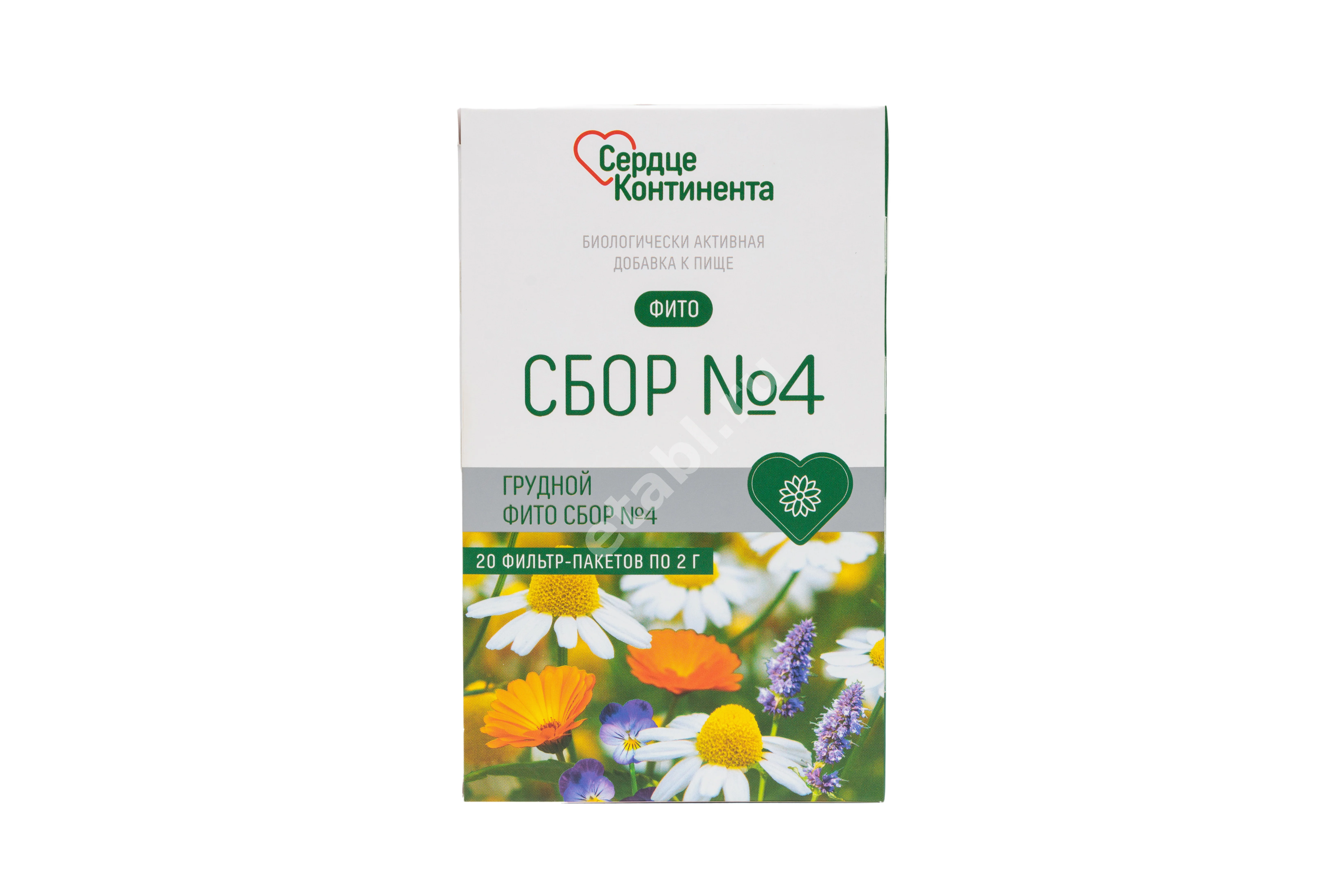 ГРУДНОЙ СБОР N4 фиточай (фильтр-пак.) 2г N20 (Здоровье Фирма, РФ)