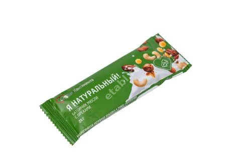 Я НАТУРАЛЬНЫЙ! батончик-мюсли 25г Орех (Витамин Продукт, РФ)