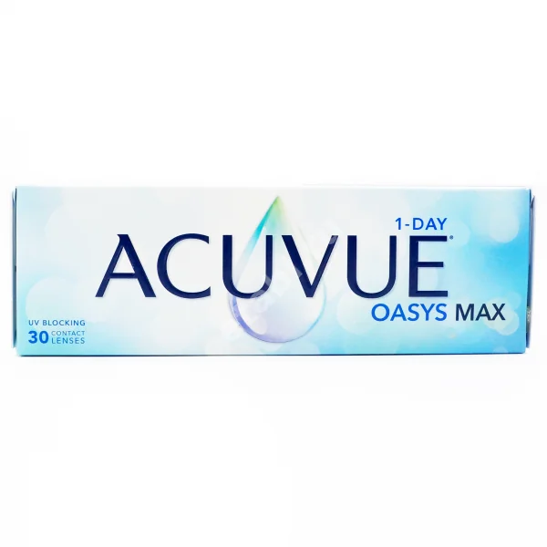 ЛИНЗЫ КОНТАКТНЫЕ Acuvue Oasys Max 1-Day 30шт традиц 1день дневн б/цв -5.00 9.0 (Джонсон и Джонсон Вижн Кэер, США)