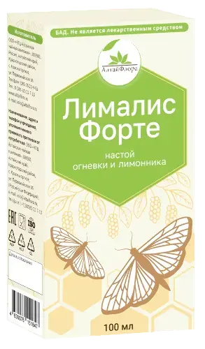 ЛИМАЛИС ФОРТЕ огневки пчелиной с лимонником настой 100мл N1 (Алтайская чайная компания, РФ)