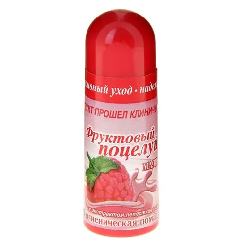 ФРУКТОВЫЙ ПОЦЕЛУЙ помада гигиеническая 3.5г Вишня (НИКОЛЬ, РФ)