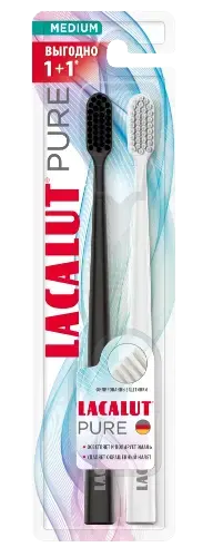 ЛАКАЛЮТ Pure зубная щетка средн. жестк. N2 (Гуангдонг Хие Джи Дайли, КИТАЙ)