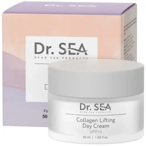 ДОКТОР СИ (DR. SEA) крем для лица дневной коллагеновый/лифтинг/SPF15 (банк.) 50мл (Т.Д.О.Т. Индастриз энд Трейд, ИЗРАИЛЬ)