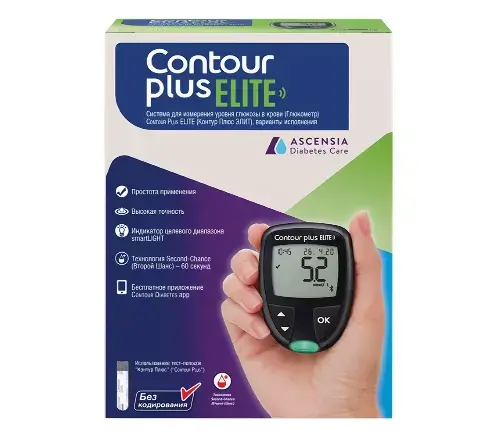 ГЛЮКОМЕТР Contour Plus Elite (АСЦЕНЗИЯ, ЯПОНИЯ)