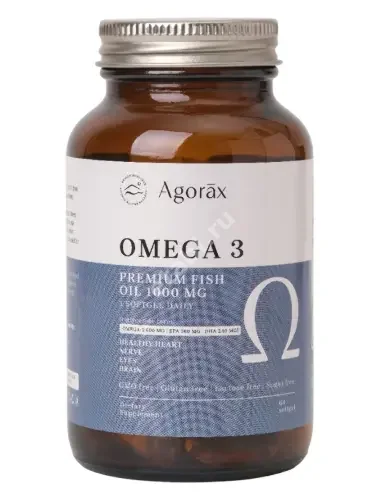 ОМЕГА-3 Агоракс (Agorax) капс. 1.38г N60 (Агоракс Витамин Саглик Дис Тикарет Санайи Лимитед Сиркети, ТУРЦИЯ)
