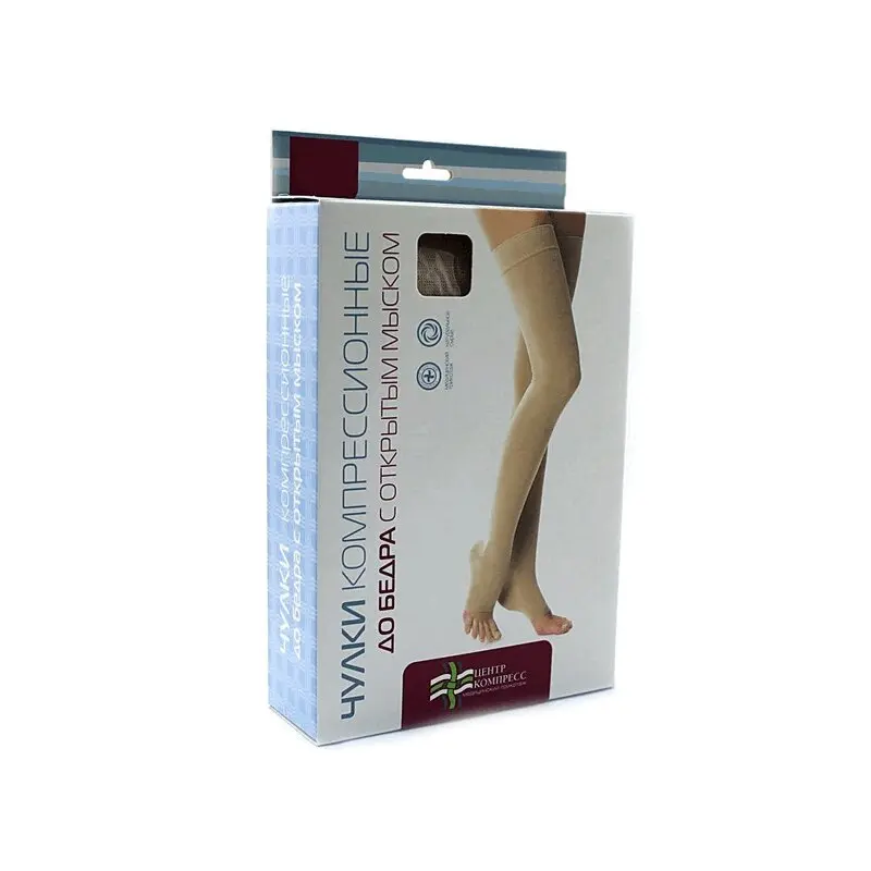 ЧУЛКИ ЦентрКомпресс 1кк арт.ЧККВ ЦК р.3 беж-крем N2 (Центр Компресс, РФ)