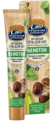 СТО РЕЦЕПТОВ КРАСОТЫ гель для ног Венотон 70мл (ЮНИЛЕВЕР , РФ)