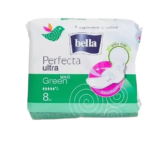 БЕЛЛА прокладки гигиенические Перфекта Ультра Макси Драй N8 Green (БЕЛЛА, ПОЛЬША)
