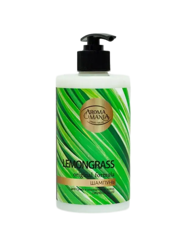 АРОМА МАНИЯ шампунь для сух/норм волос Лемонграсс 450мл (Лекус, РФ)