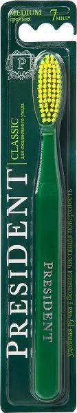 ПРЕЗИДЕНТ зубная щетка Классик средн. жестк. арт.4900 (Жеджианг Жасмин Оралкеа Продактс Ко, КИТАЙ)