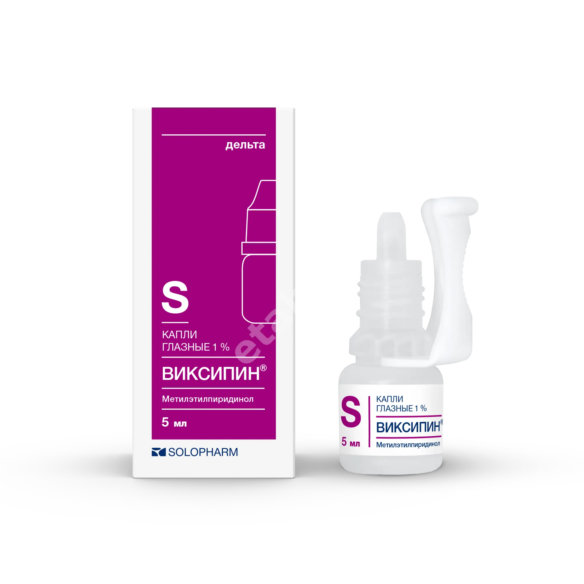ВИКСИПИН капли глазн. (фл.) 1% - 5мл N1 (СОЛОФАРМ, РФ)